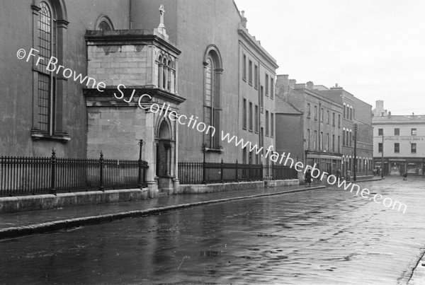 FRANCISCAN CHURCH LIBERTY STREET ( BROAD LANE ) TO BE DEMOLISHED  BROAD LANE SHOWING CHURCH AND HOUSES TO BE DEMOLISHED